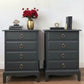 Stag minstrel dark grey bedside cabinets