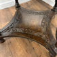 Early Victorian Heavily Carved Oak Octagonal Centre Table