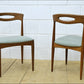 vintage dining chairs Johanes Andersen for Uldum Mobelfabrik teak mid century made in Denmark