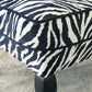 Slipper Chair. Accent Chair, Mid-century, Animal Print Velvet. Restored Rebuilt, Reupholstered. Fantastic Condition. Circa 1950sd