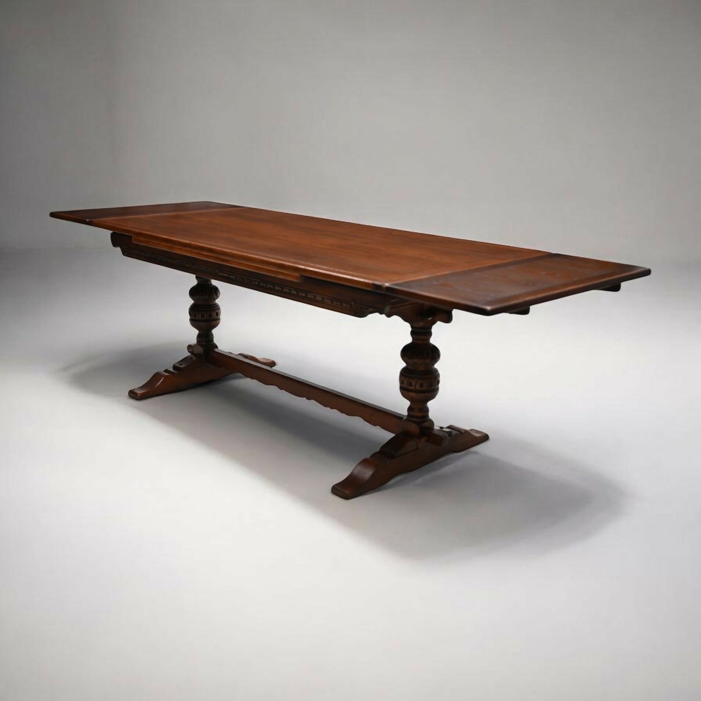 Old Charm Dining Table Can Seat 12 Extending Tudor Brown #1727 FREE UK Delivery