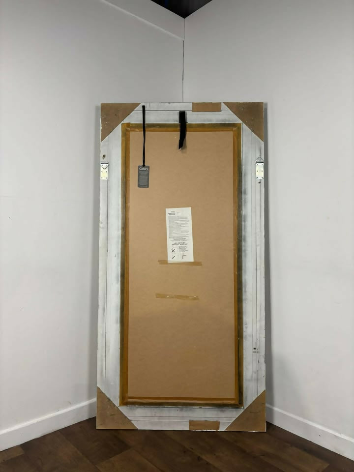Large Gallery Reproduction Rectangular Bevel Edged Lean Mirror / Wall mirror
