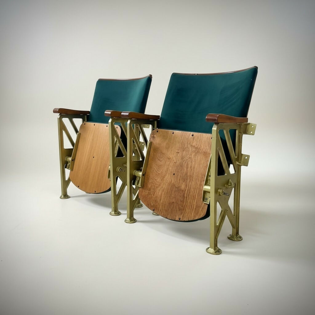 Vintage Art Deco Theatre Seating (pair)