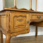 Dressing Table with Mirror Vintage French Oak Louis Vanity Table Makeup LOT 6320