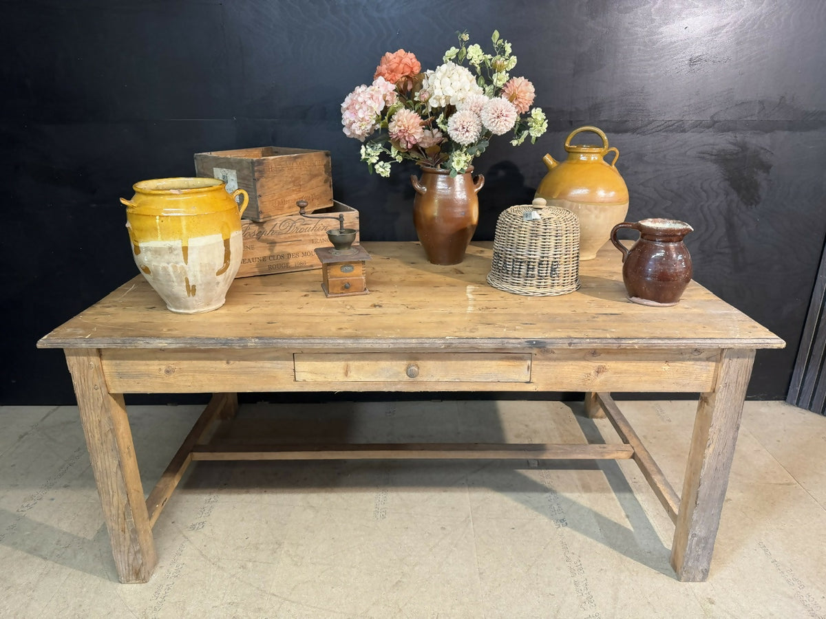 French Pine Farmhouse Kitchen Dining Table