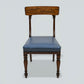 Early Victorian Dining Chairs Mahogany Faux Leather Upholstery FREE UK Delivery