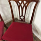 Vintage Set of Four Georgian Style Mahogany Dining Chairs