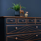 Stag Chest of Drawers, Black Mid Century Chest of Drawers, Art deco Design