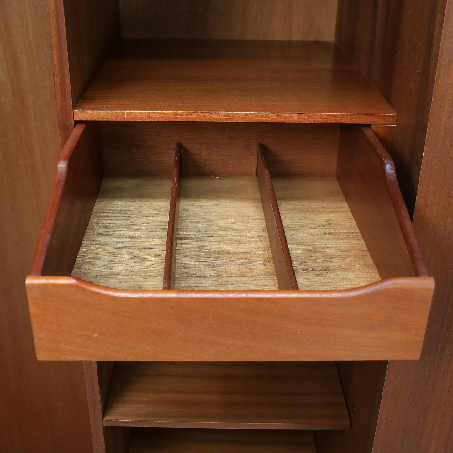 G Plan Fresco Teak Wardrobe with Shelves and Drawers 1979
