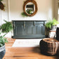 Antique Black, hand painted Sideboard