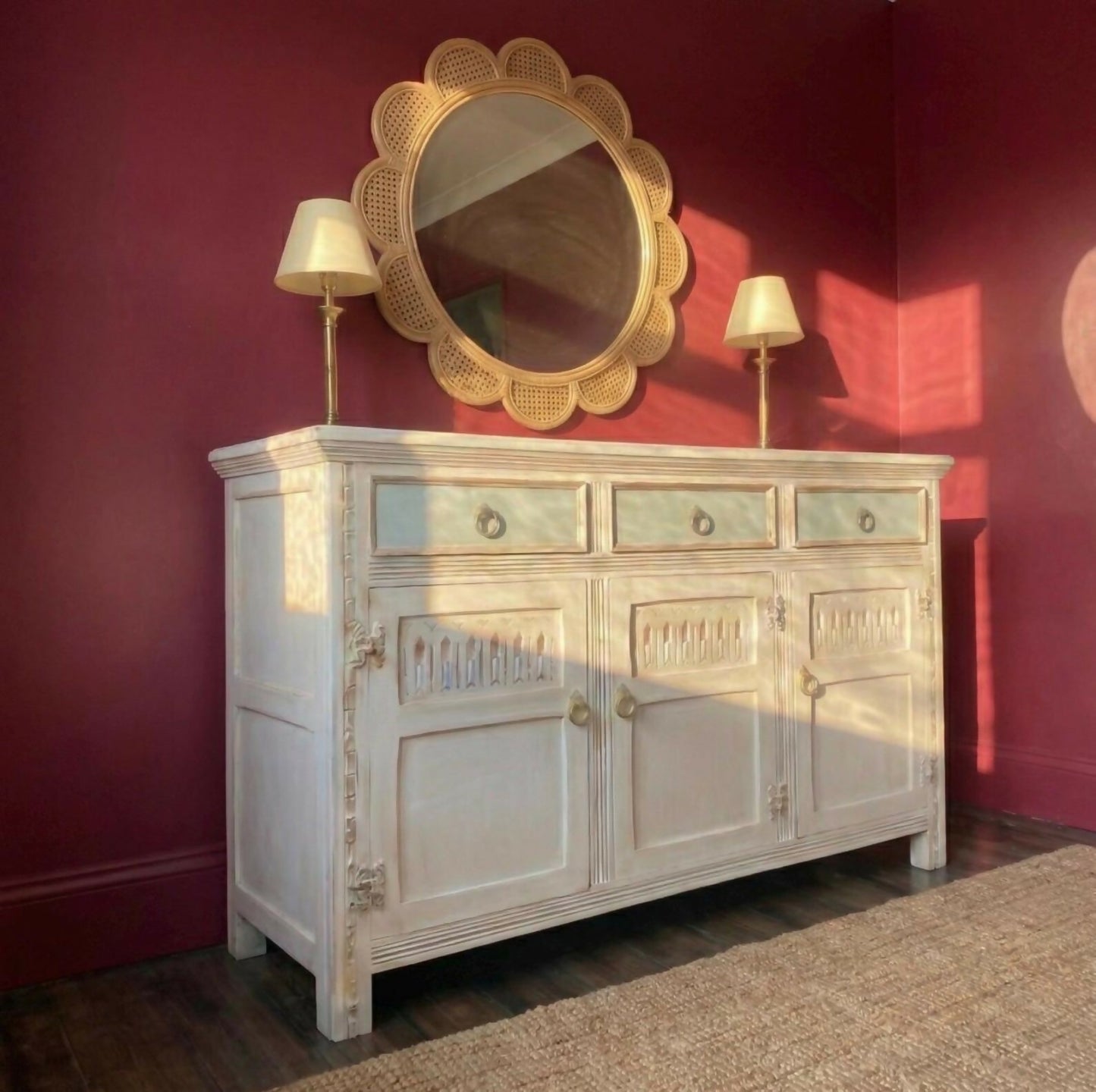 Vintage White Sideboard