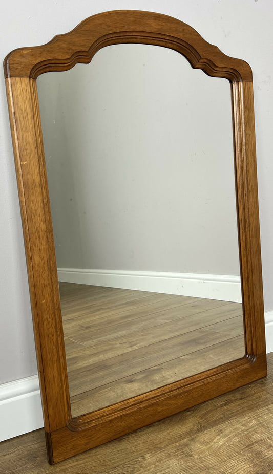 Mirror Vintage French Louis Oak Carved Decorative Frame Wall Mirror LOT 6335