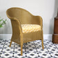 Lloyd Loom Lusty Woven Chair 1950s with Rare Sprung Seat