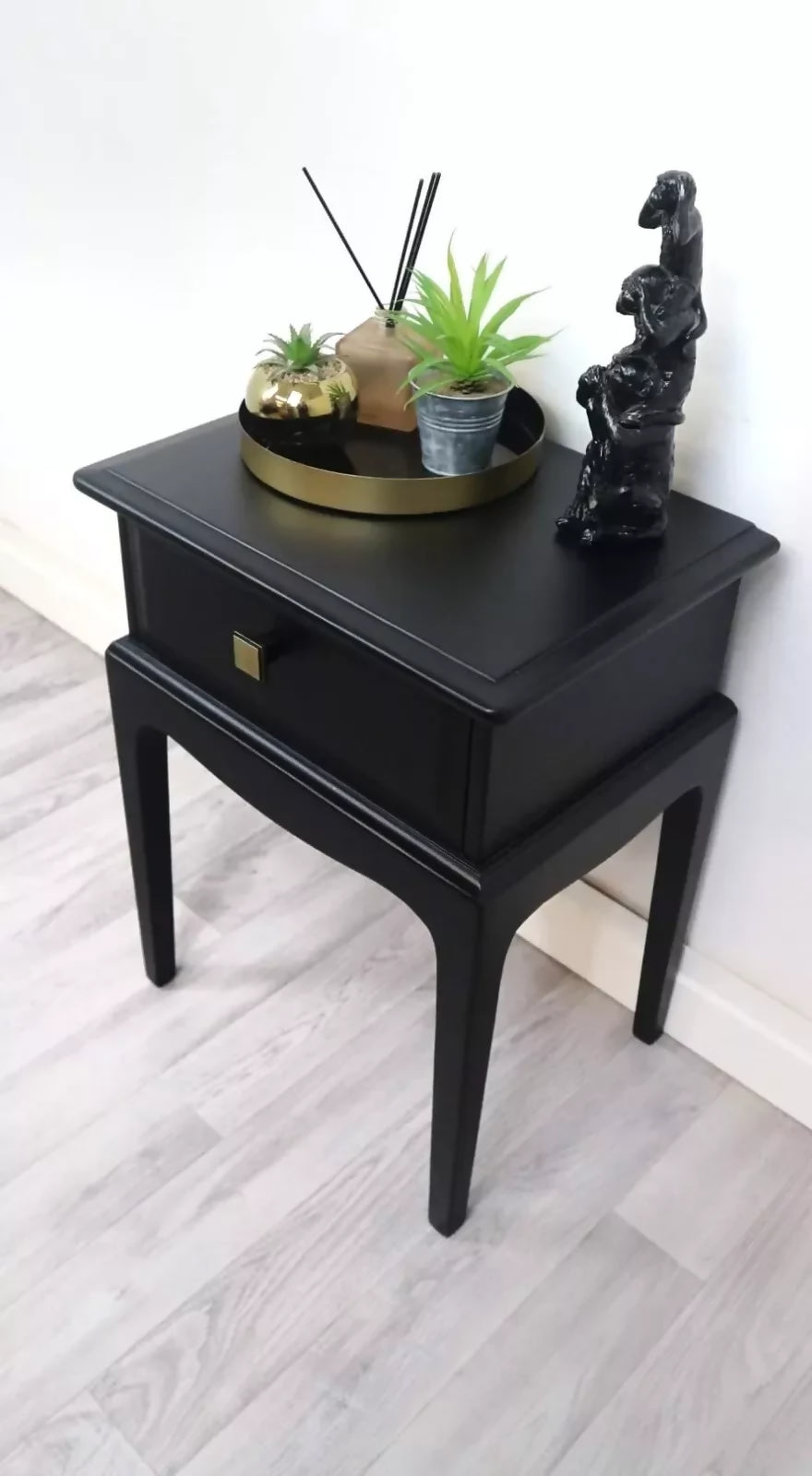 Stag Minstrel Vintage Slim Narrow Bedside Tables Bespoke