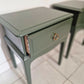 Stag Minstrel Bedsides, Leggy, One drawer pair, custom order