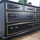 Black and gold stag minstrel captains chest