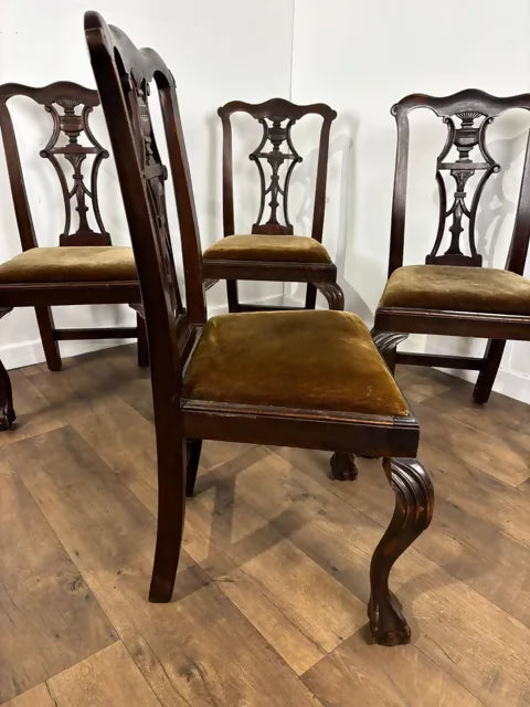 Victorian Set of Four Mahogany Dining Chairs