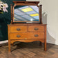 Art Nouveau Oak Dressing Tablev