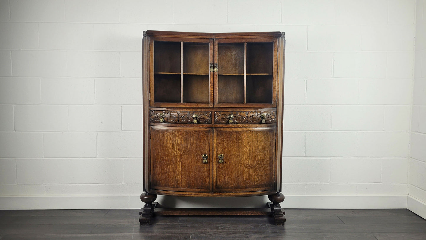 Ercol Glazed Display Cabinet Unit, 40s