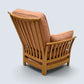 Ercol Piccola Easy Chair Light Orange Upholstery Light Finish FREE UK Delivery*