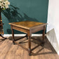 Victorian oak library table featuring x