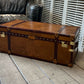 Luxury Handmade Tan Leather Coffee Table Trunk bespoke order for bridle