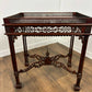 Reproduction Mahogany Chippendale Style Silver Table