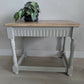 Refinished Oak Side Tables – Natural Wood & Warm Stone