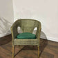 Vintage Green Wicker Chair