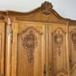 Wardrobe Vintage French Louis XVI Style Oak Four Door Carved Armoire LOT 6387