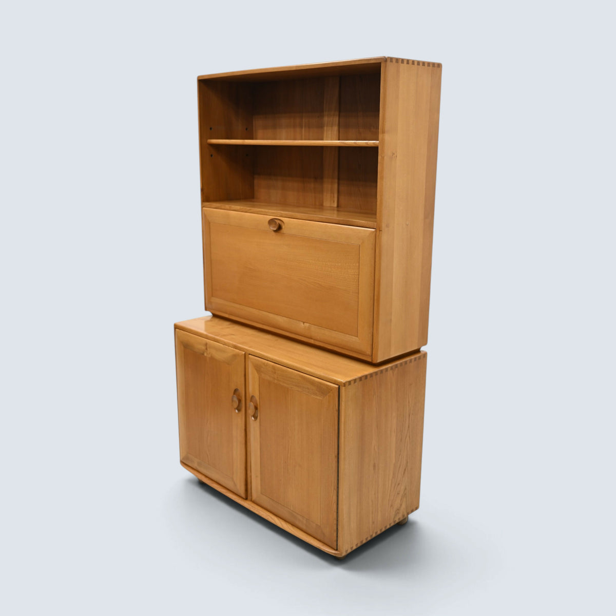 Ercol Windsor Drinks/Writing Cabinet Light Finish Micro Office FREE UK Delivery*