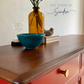 Midcentury Modern Stag Minstrel Sideboard, Red Sideboard