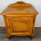 Pair of Bedside Tables Vintage French Louis Oak Cabinets Nightstands LOT 3519