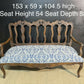 Lovely Walnut 3 Seater Couch