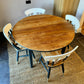 4-Seater Solid Wood Round Table & Chairs
