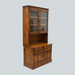 Ercol Mural Wall Unit Display Cabinet Glass Doors Golden Dawn FREE UK Delivery