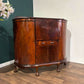 Vintage Mahogany Bureau with Side Cupboardscc