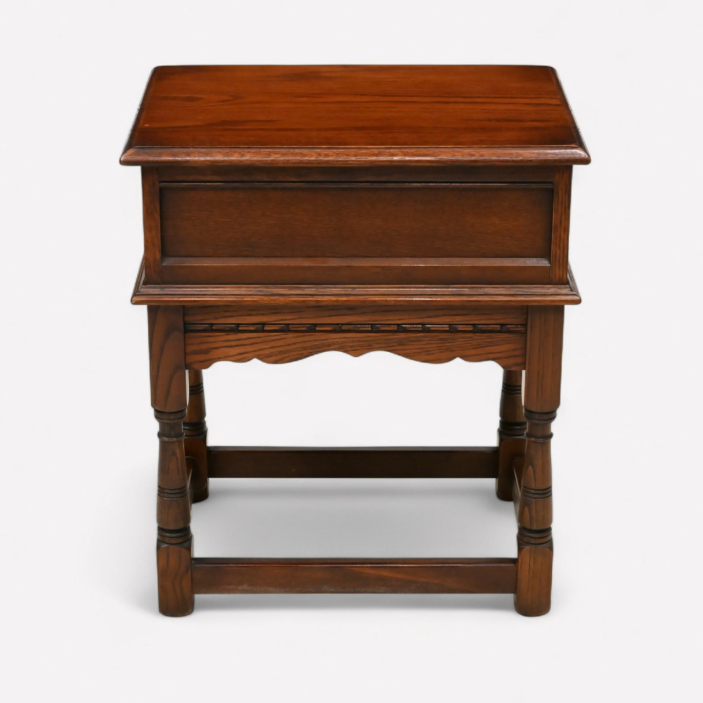 Old Charm Side Table Lamp Table Tudor Brown Finish With Drawer FREE UK* Delivery. SBR10880/0109E