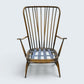 Ercol Windsor Easy Chair Armchair Tall Back Lilac Upholstery FREE UK Delivery