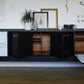 Black, gold & marble G plan retro sideboard