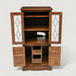 Old Charm Hi Fi/Record Cabinet 2 Adjustable Shelves Tudor Brown FREE UK Delivery. SBR10875/2908E