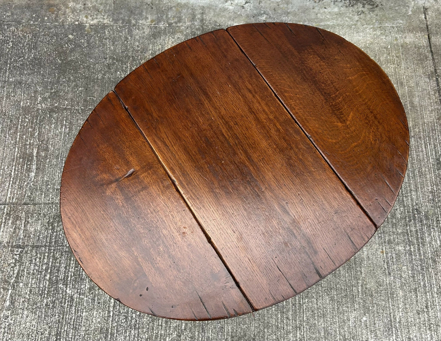 Titchmarsh & Goodwin Vintage Oak Miniature Dropleaf Gateleg Occasional Table