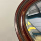 Vintage Mahogany Oval Wall Mirror
