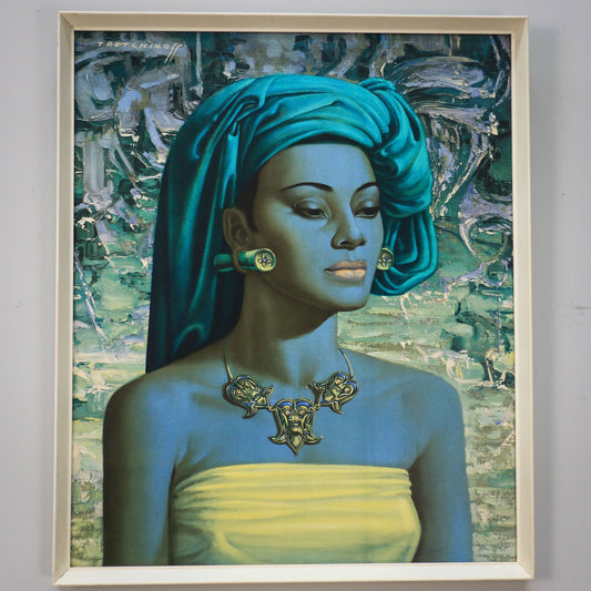 Original Balinese Girl by Vladimir Tretchikoff 1970s wall Pictures from Boots