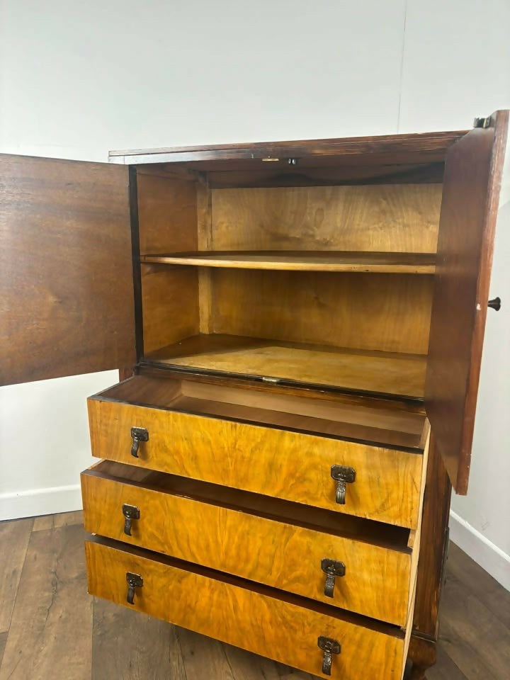 Art Deco Walnut Tallboy