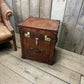 Luxury bridle leather 1 draw bedside cabinet