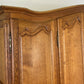 Wardrobe Vintage French Louis XVI Style Oak Five Door Carved Armoire LOT 6397