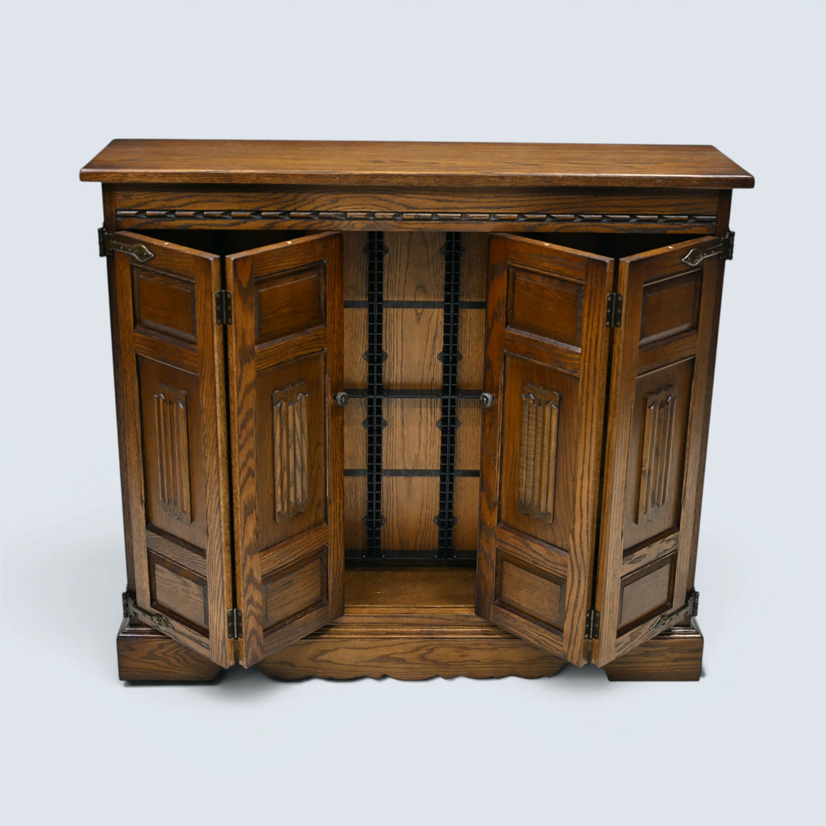 Old Charm CD Storage Cabinet For 238 CDs Light Oak Finish FREE UK Delivery*
