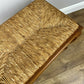 Footstool Vintage French Louis Style Oak Table Rush Seat Carved Stool LOT 6213