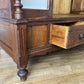 Wardrobe Antique French Style Oak Mirrored Two Drawers Carved Armoire LOT 6541